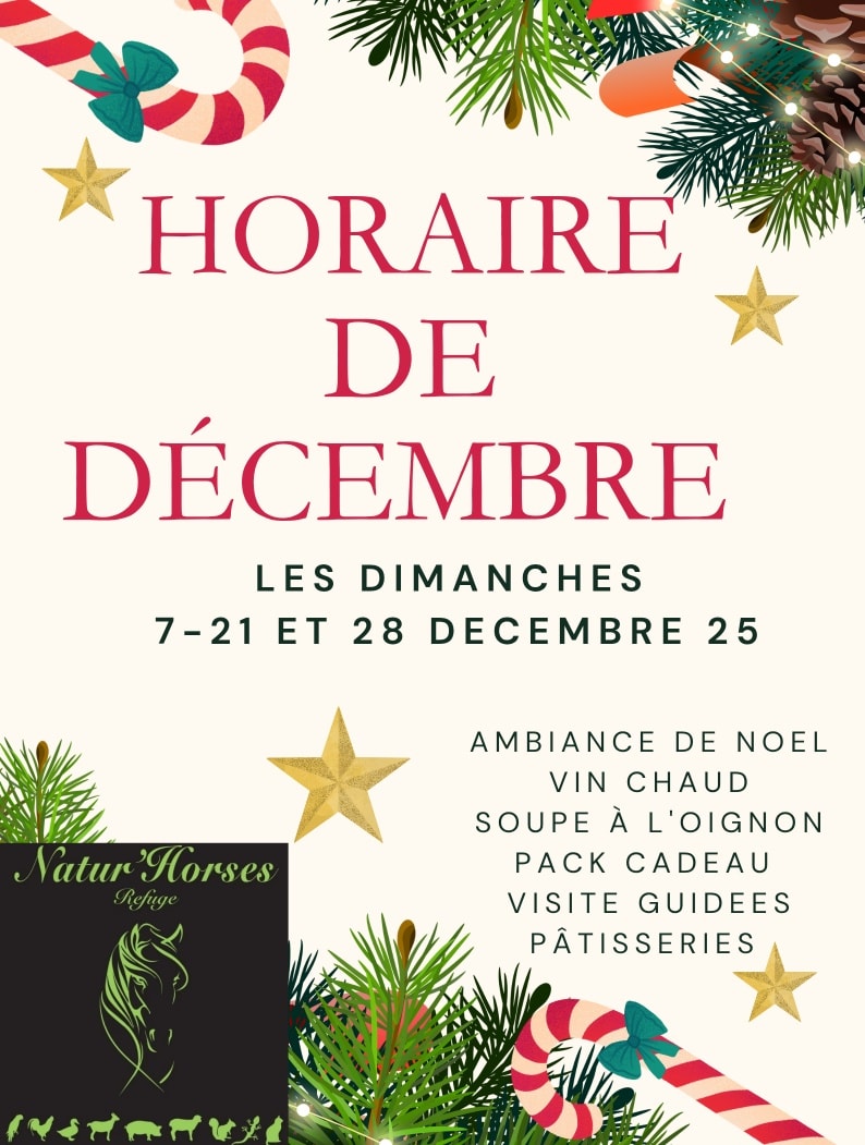 horaire Décembre